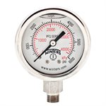 2'' x 1 / 8'' NPT BTM SS, 0-6,000 PSI / KPA, GLYCERIN FILLED