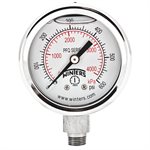 2'' x 1 / 8'' NPT BTM SS, 0-600 PSI / KPA, GLYCERIN FILLED