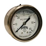 2'' x 1 / 4'' NPT BTM SS, 0-200 PSI, GLYCERIN FILLED