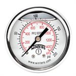 2'' x 1 / 4'' NPT BCK SS, 0-200 PSI / KPA, GLYCERIN FILLED