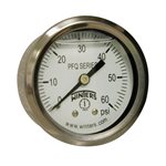 2'' x 1 / 8'' NPT BCK SS, 0-60 PSI, GLYCERIN FILLED