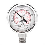 2'' x 1 / 4'' NPT BTM SS, 30"-0-30 PSI / KPA, GLYCERIN FILLED