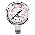 2'' x 1 / 4'' NPT BTM SS, 0-2,000 PSI / KPA, GLYCERIN FILLED