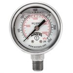 2'' x 1 / 4'' NPT BTM SS, 0-3,000 PSI / KPA, GLYCERIN FILLED
