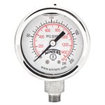 2'' x 1 / 8'' NPT BTM SS, 0-200 PSI / KPA, GLYCERIN FILLED