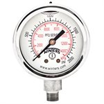 2'' x 1 / 8'' NPT BTM SS, 0-2,000 PSI / KPA, GLYCERIN FILLED