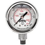 2'' x 1 / 8'' NPT BTM SS, 0-3,000 PSI / KPA, GLYCERIN FILLED