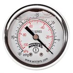 2'' x 1 / 4'' NPT BCK BRASS, 30” HG VACUUM / KPA, GLYCERIN FILLED