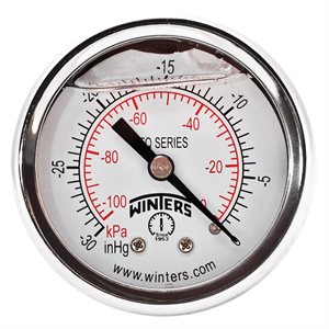 Brand New WINTERS PFQ713R1 SS QUALITY FILLED 4"X1/4" NPT BTM 0-200 PSI FREESHIP! 