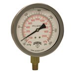 QUALITY LF 4''x1 / 4'' NPT 30'' / 0 / 300 PSI / KPA