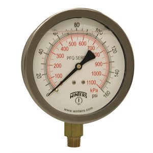 QUALITY LF 4''x1 / 4'' NPT BTM 0 / 160 PSI / KPA