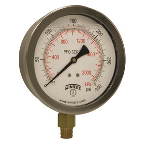 QUALITY LF 4''x1 / 4'' NPT BTM 0 / 300 PSI / KPA