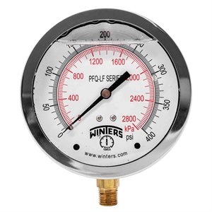 PFQ-LF SERIES (LEAD-FREE) 4'' 0 / 400 PSI / KPA 1 / 4'' NPT LM