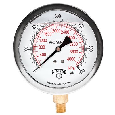 QUALITY LF 4''x1 / 4'' NPT BTM 0 / 600 PSI / KPA