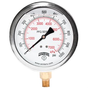 QUALITY LF 4''x1 / 4''NPT BTM 0 / 1000 PSI / KPA
