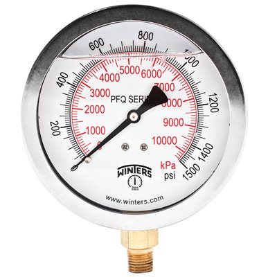 QUALITY LF 4''x1 / 4''NPT BTM 0 / 1500 PSI / KPA