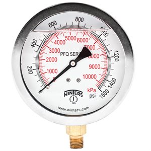 QUALITY LF 4''x1 / 4''NPT BTM 0 / 1500 PSI / KPA