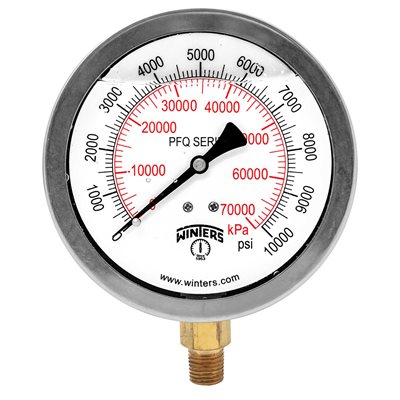 QUAL LF 4''x1 / 4''NPT BTM 0 / 10000 PSI / KPA