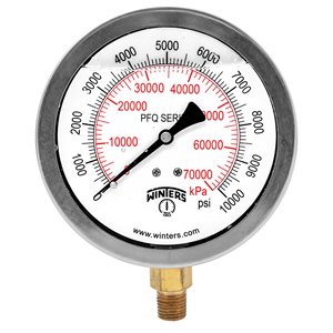 QUAL LF 4''x1 / 4''NPT BTM 0 / 10000 PSI / KPA