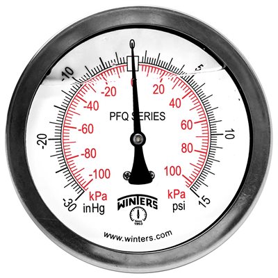 QUALITY LF 4"x1 / 4" BACK 30" / 0 / 15 PSI / KPA