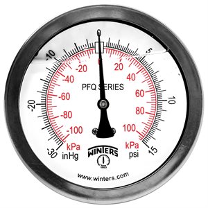QUALITY LF 4"x1 / 4" BACK 30" / 0 / 15 PSI / KPA