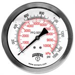 QUALITY LF 4"x1 / 2"NPT BACK 0 / 1500PSI / KPA