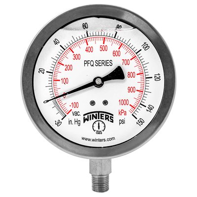 QUAL LF / SS 4"x1 / 4" BTM 30" / 0 / 150 PSI / KPA