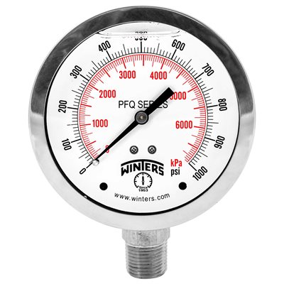 QUAL LF / SS 4"x1 / 2" BTM 0 / 1000 PSI / KPA