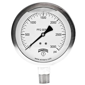 QUAL LF / SS 4"X1 / 2" BTM 0-3000 PSI ONLY