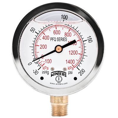 2.5" X 1 / 4" BTM LF / BR 30 / 0 / 200 PSI