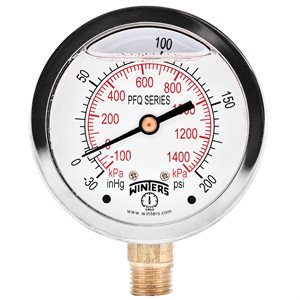 2.5" X 1 / 4" BTM LF / BR 30 / 0 / 200 PSI