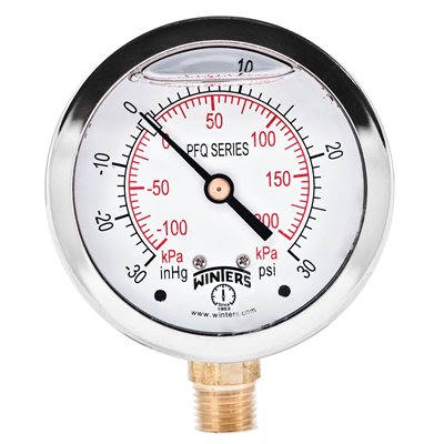 LF / BR 2.5'' 30''-0-30 PSI / KPA 1 / 4'' NPT BTM