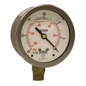 LF / BR 2.5'' 0-30'' VACUUM 1 / 4'' NPT BTM.