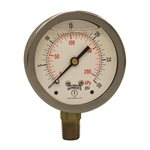 LF / BR 2.5" 0-30 PSI / KPA 1 / 4" NPT BTM.