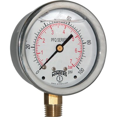 LF / BR 2.5'' 0 / 100 PSI / BAR 1 / 4'' NPT LM