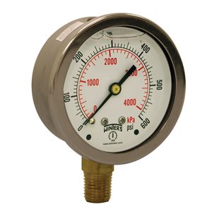 LF / BR 2.5'' 0-600 PSI / KPA 1 / 4'' NPT BTM.