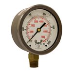 LF / BR 2.5'' 0-1000 PSI / KPA 1 / 4'' NPT BTM.