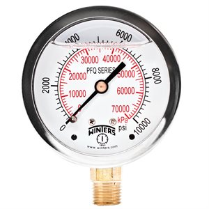LF / BR 2.5'' 0-10,000 PSI / KPA 1 / 4'' NPT BTM