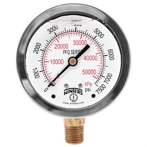 LF / BR 2.5''x1 / 4''NPT BTM 0 / 7500 PSI / KPA