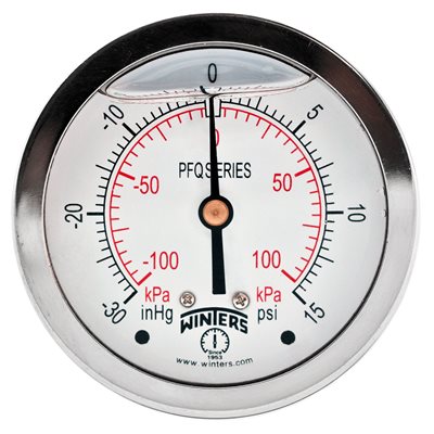 2.5" X 1 / 4" BCK LF / BR 30 / 0 / 15 PSI