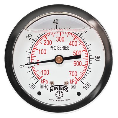2.5" X 1 / 4" BCK LF / BR 30 / 0 / 100 PSI