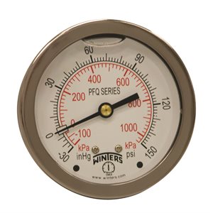 2.5" X 1 / 4" BCK LF / BR 30 / 0 / 150 PSI