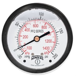2.5" X 1 / 4" BCK LF / BR 30 / 0 / 200 PSI / KPA