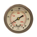 2.5" X 1 / 4" BCK LF / BR 30 / 0 / 300 PSI / KPA