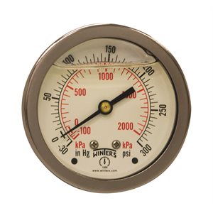 2.5" X 1 / 4" BCK LF / BR 30 / 0 / 300 PSI / KPA