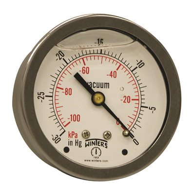 LF / BR 2.5'' 0-30'' VACUUM 1 / 4'' NPT BACK