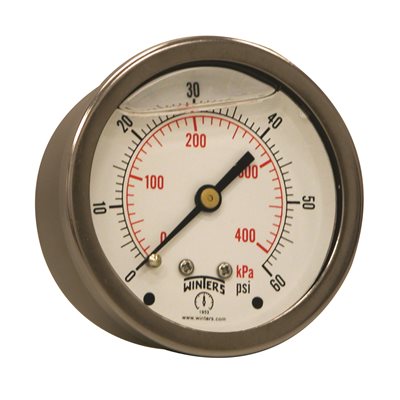 LF / BR 2.5'' 0-60 PSI / KPA 1 / 4'' NPT BACK