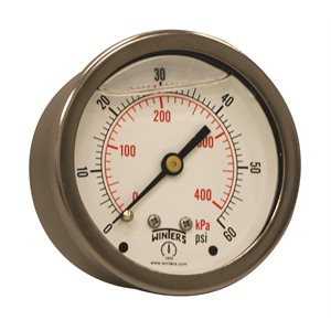 LF / BR 2.5'' 0-60 PSI / KPA 1 / 4'' NPT BACK