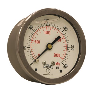LF / BR 2.5'' 0-300 PSI / KPA 1 / 4'' NPT BACK