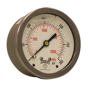 LF / BR 2.5'' 0-300 PSI / KPA 1 / 4'' NPT BACK